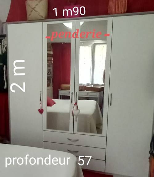 Armoire penderie blanche