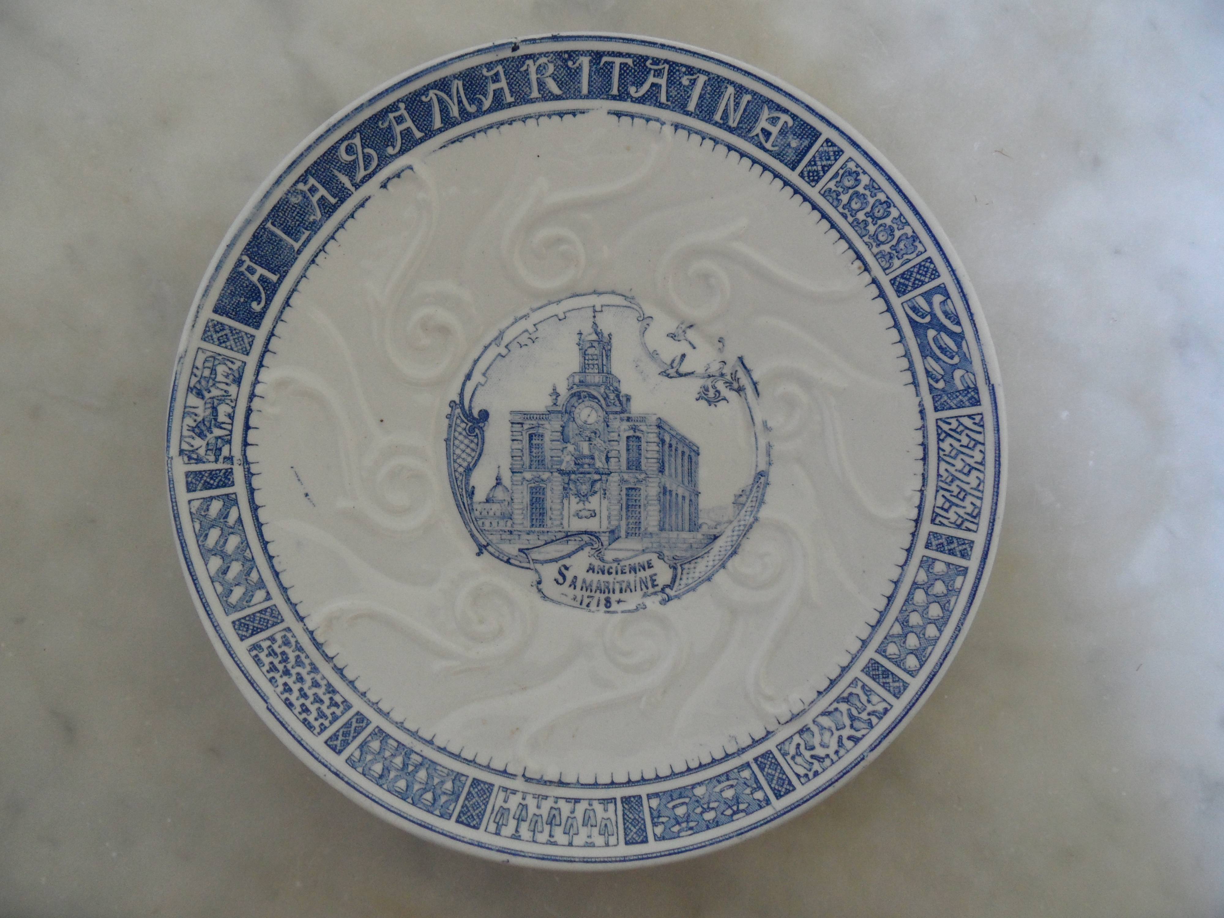 Assiette ancienne Samaritaine