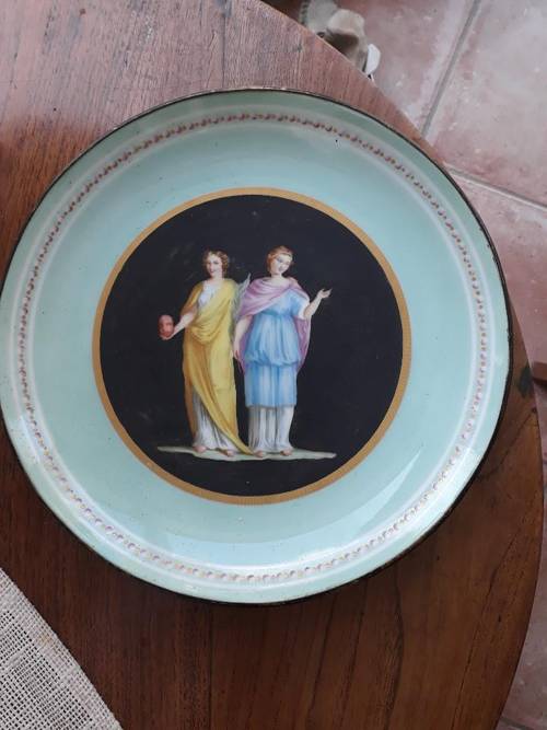 Assiette de décoration ancienne