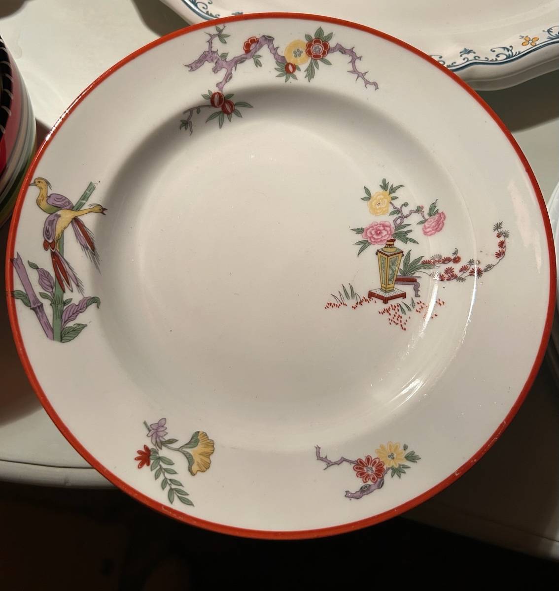 Vends assiettes rares en porcelaine de Limoges signées Jean Pouyat, modèle oriental