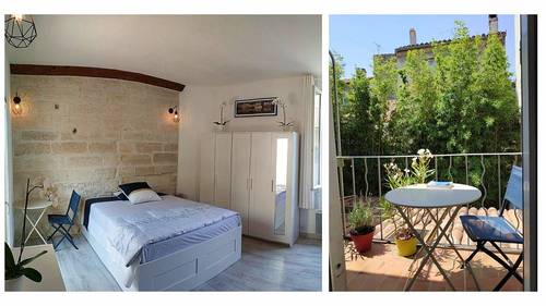 Loue Avignon (84) - maison 56m² - T3 + balcon + cour - meublé