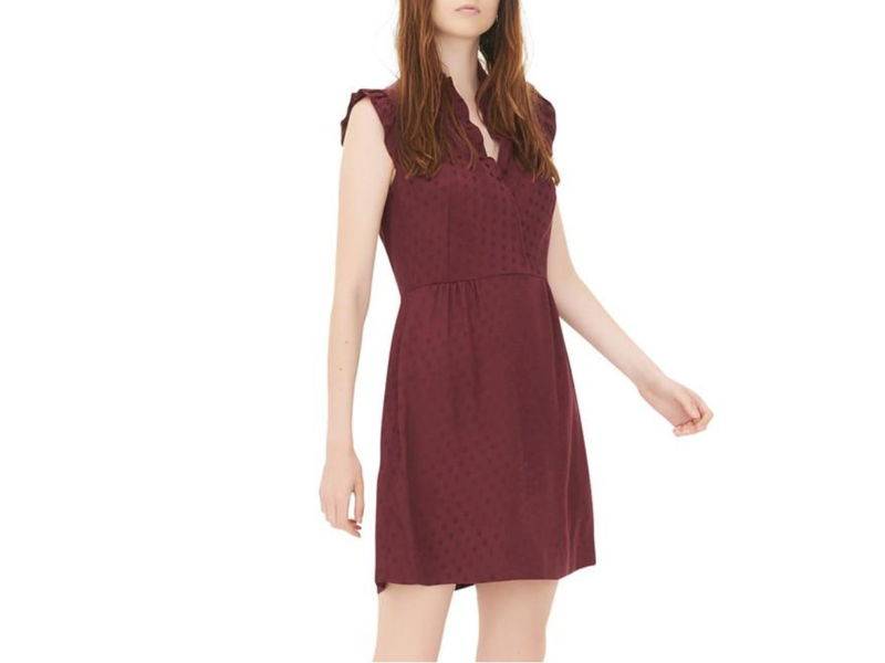 robe bordeaux sandro