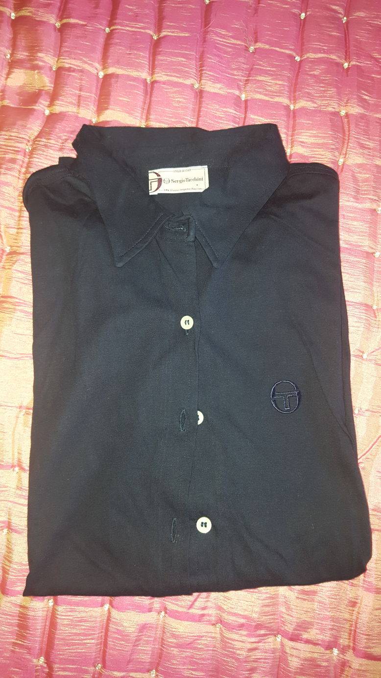 Polo Sergio Tacchini XL bleu marine neuf