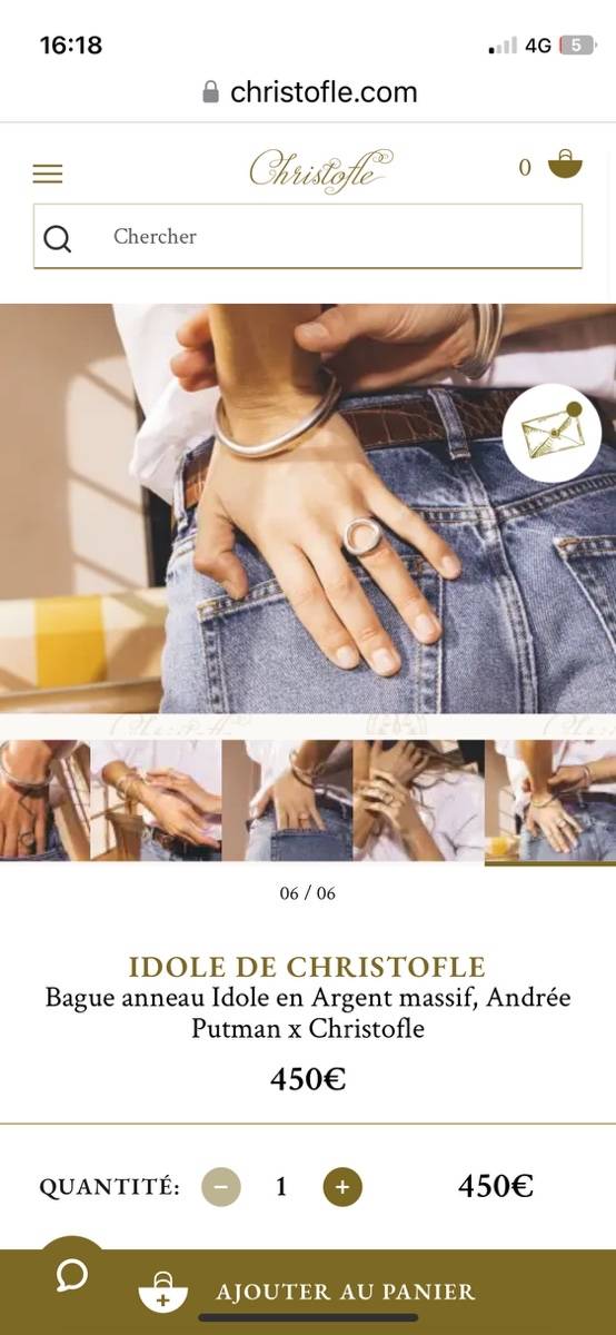 Bague Idole de Christofle