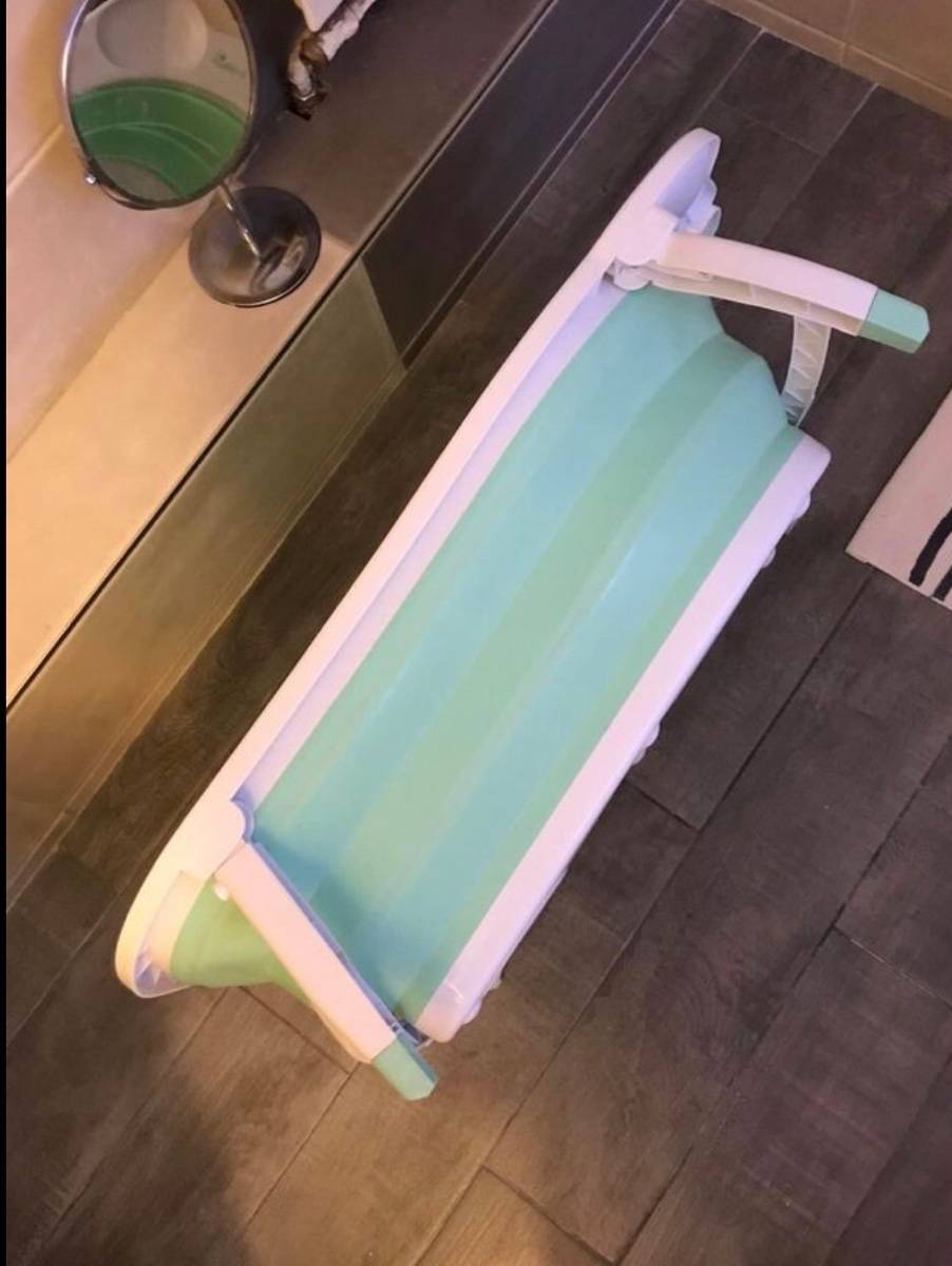 Baignoire Pliable Bébé FOLDY Thermobaby - Ultra Compacte, Pratique Et Tendance Pour Voyages