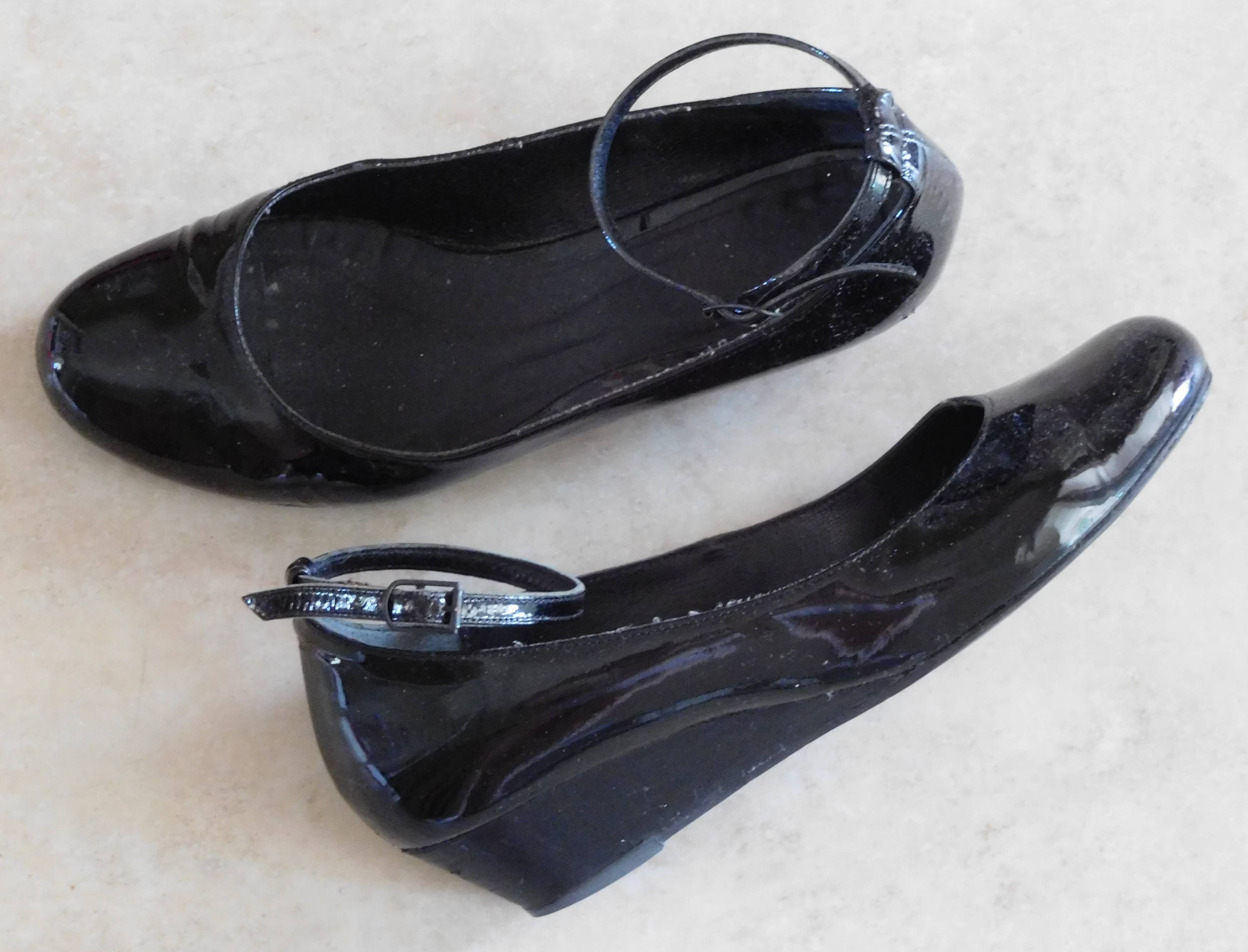 Ballerines compensées (noir) - Pointure 38