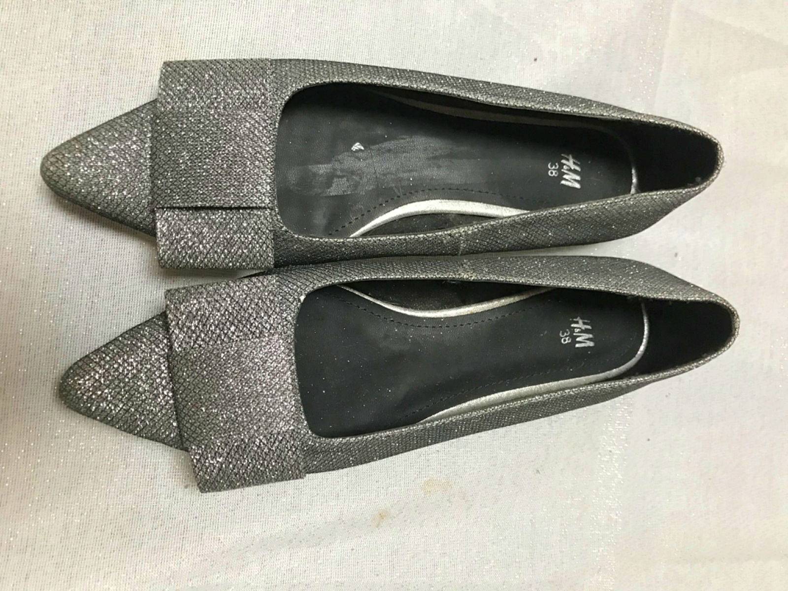 Ballerines pailletées argent pointure 38