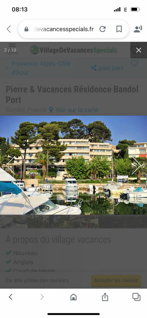Loue grand studio, 4 couchages, Bandol port (83)