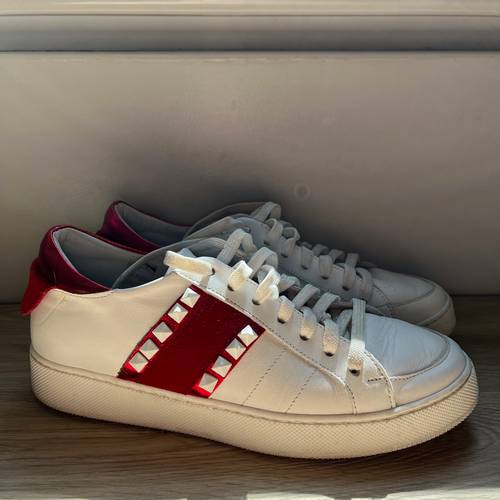 Baskets blanches et rouges Way Out London - Pointure 39