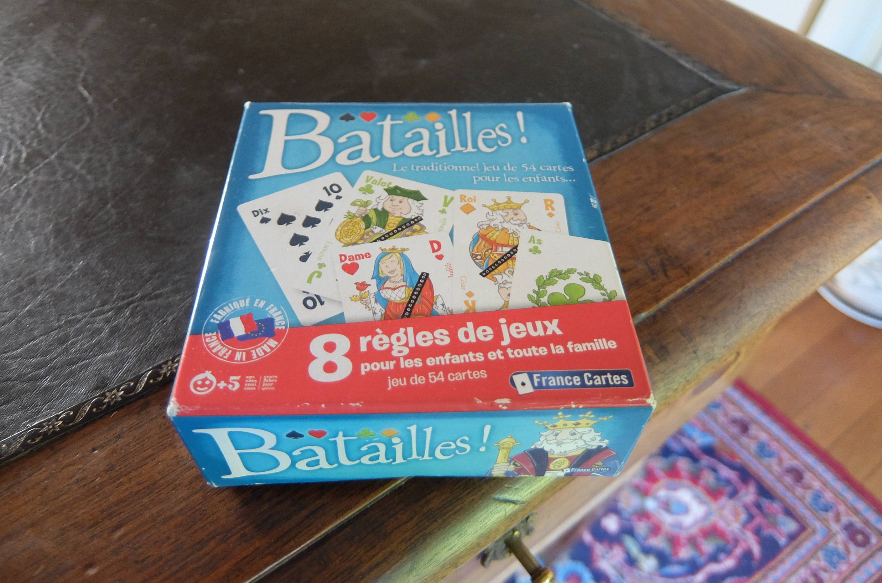 Jeu de bataille "france cartes"