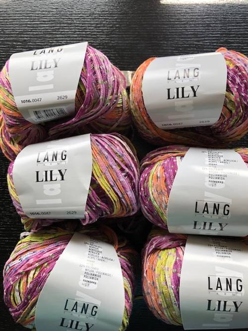 Fil LANG, qualité "Lily", 6 pelotes NEUVES