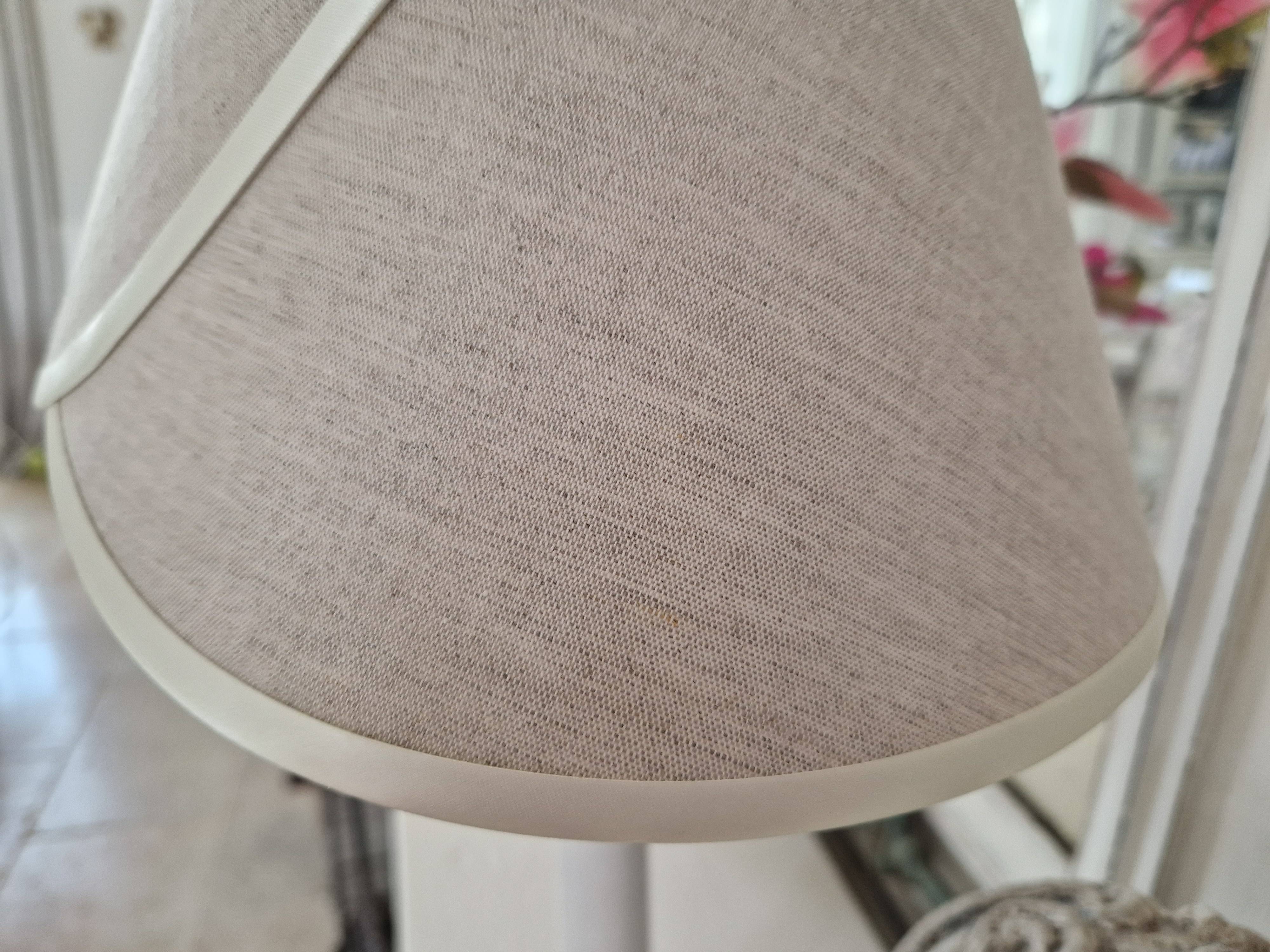 Abat jour en lin beige