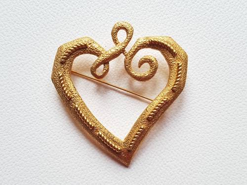 Belle et grande Broche Coeur /