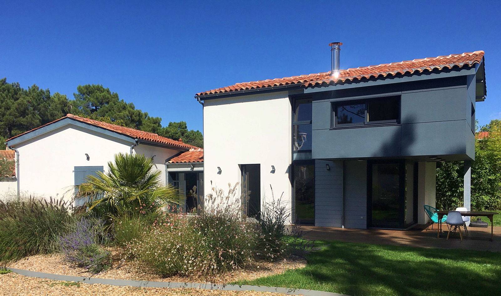 Loue villa contemporaine, 3 chambres, 8 couchages, proche plage à St Trojan-les-Bains (ile d’Oléron)