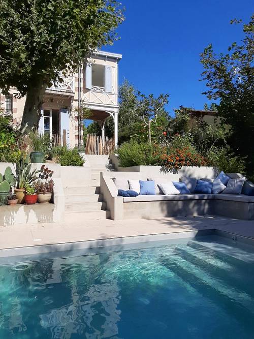 Loue maison à Arcachon - 10 couchages, 5 chambres avec piscine