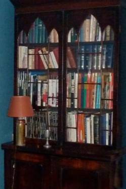 Bibliothèque anglaise acajou