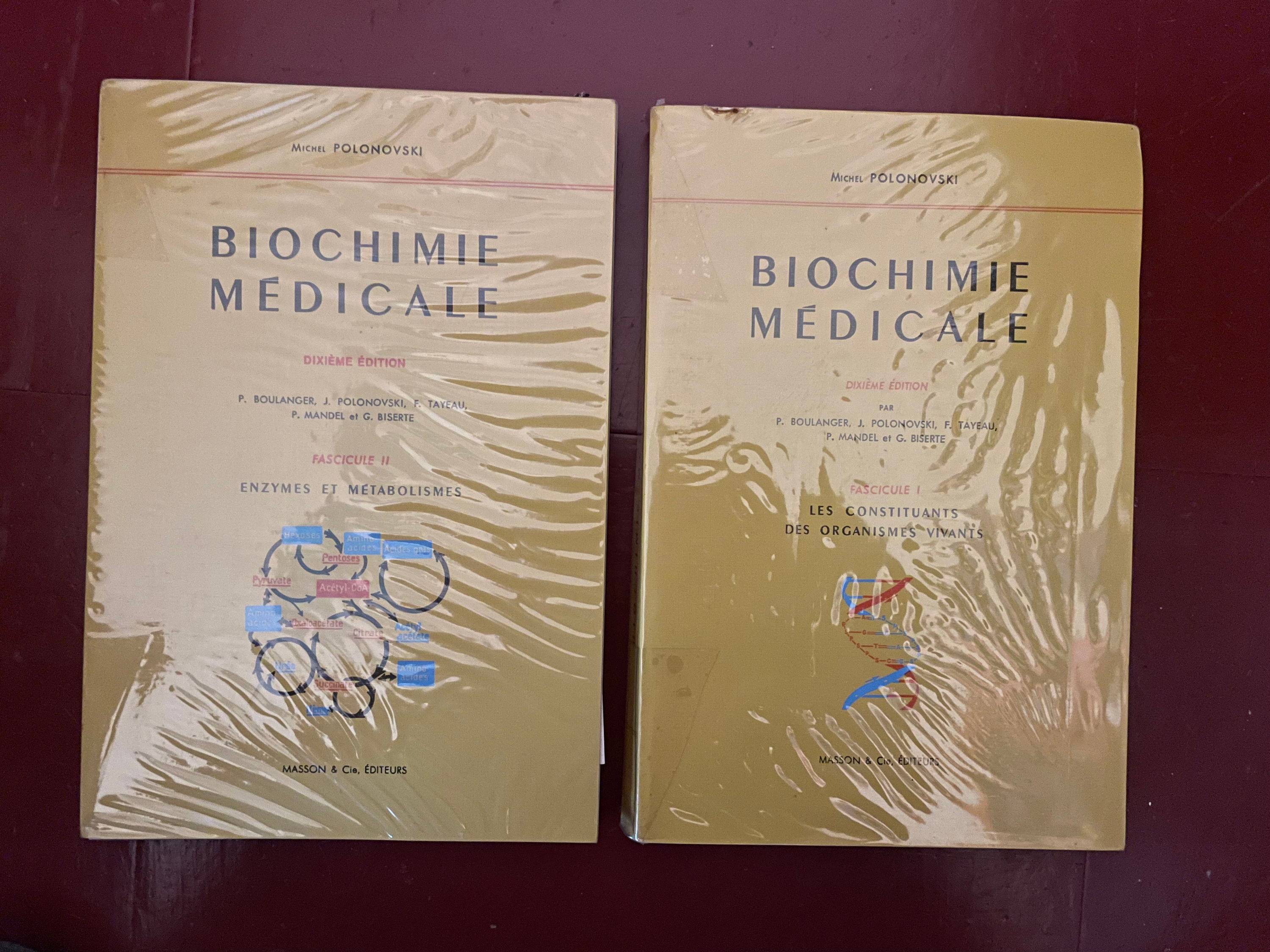 Biochimie médicale, tome 1 et 2 Boulanger 1972/ 1973