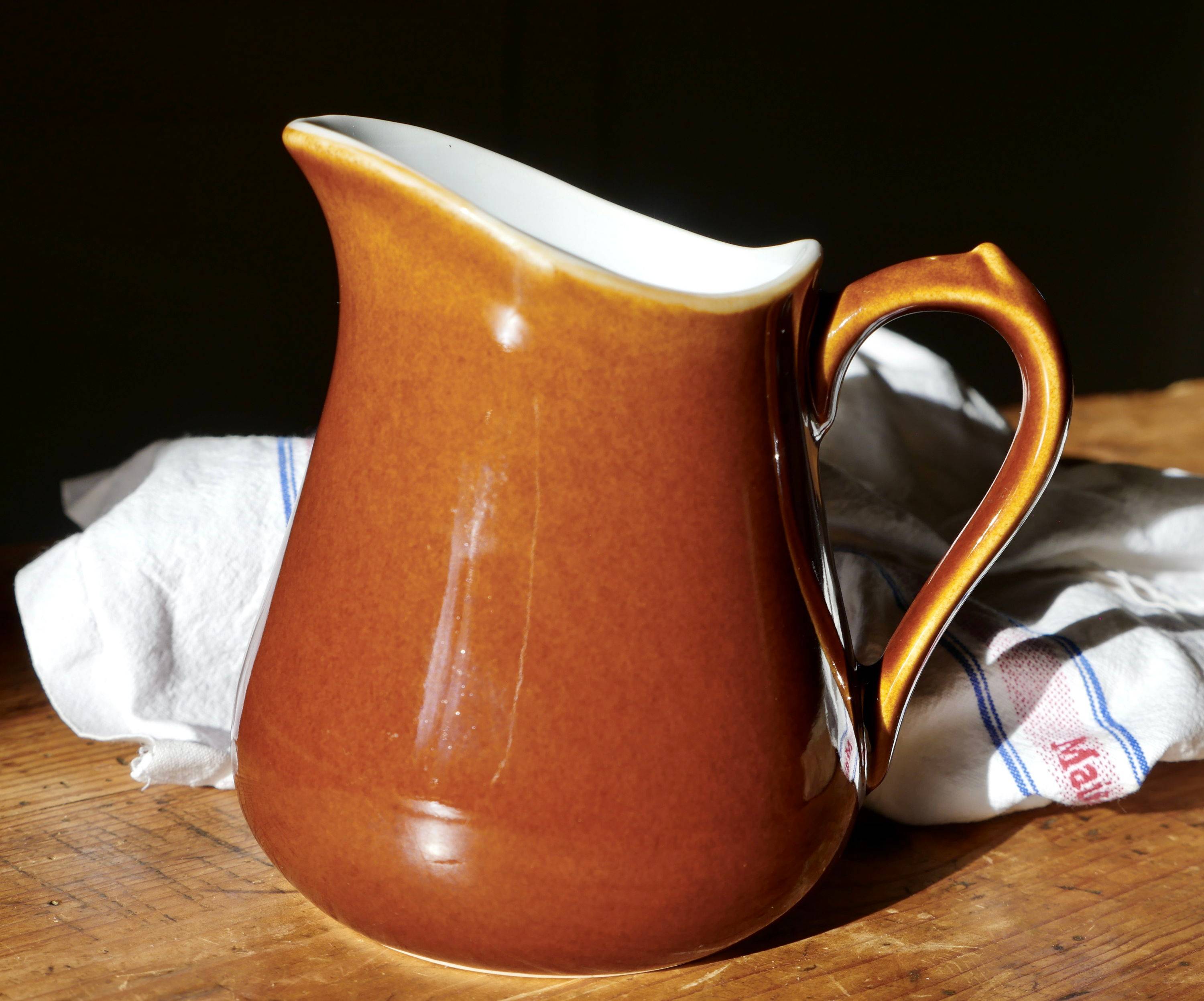 Vends grand pot à lait bistrot vintage