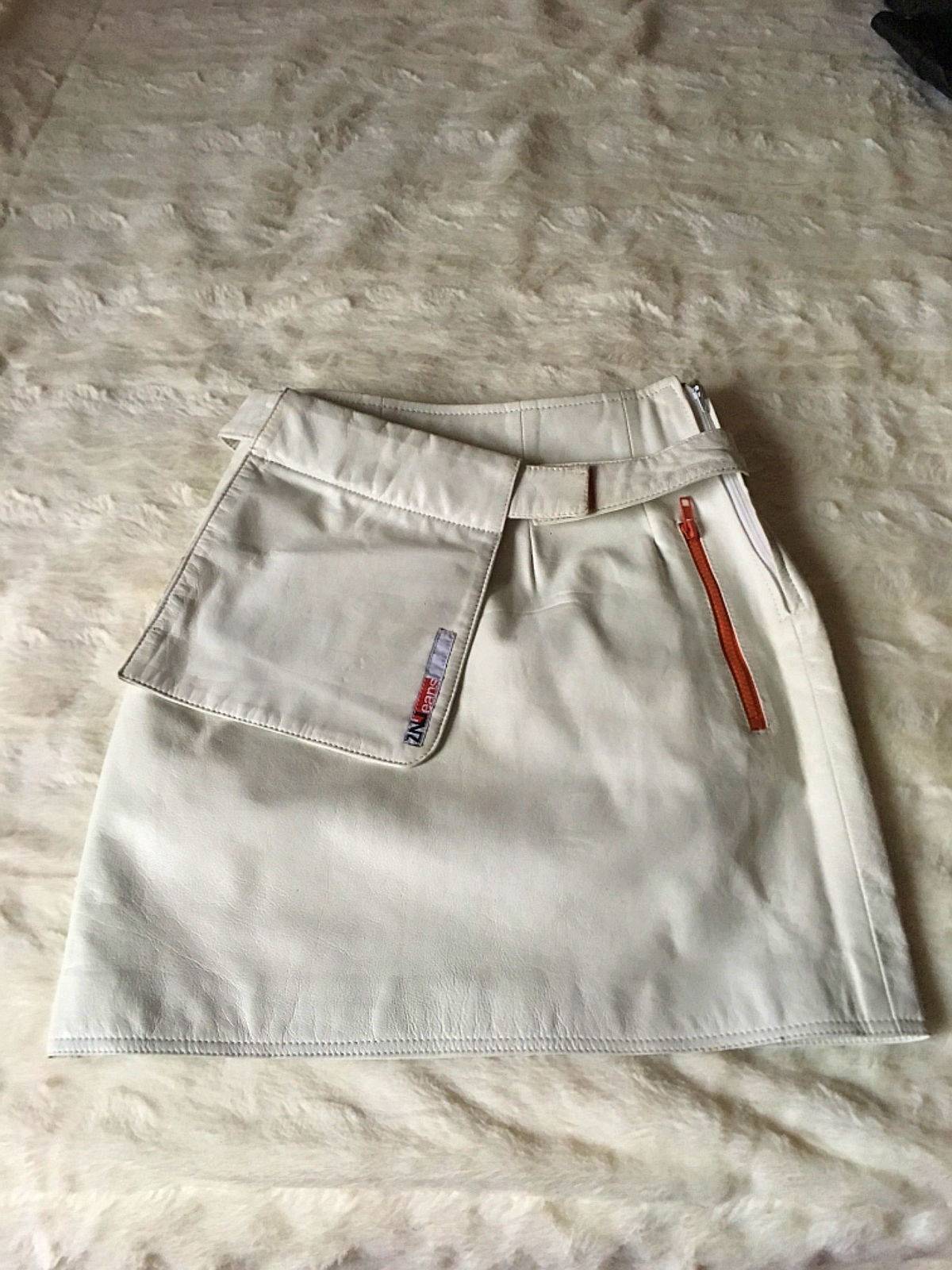Jupe blanc cassé ZN Jeans avec sac assorti - 36