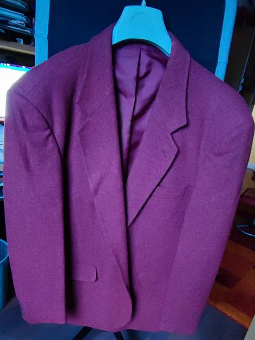 Vends beau blazer bordeaux en laine - Taille XXL