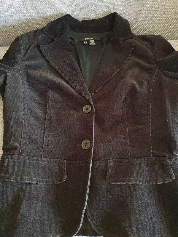 Blazer noir velours Zara