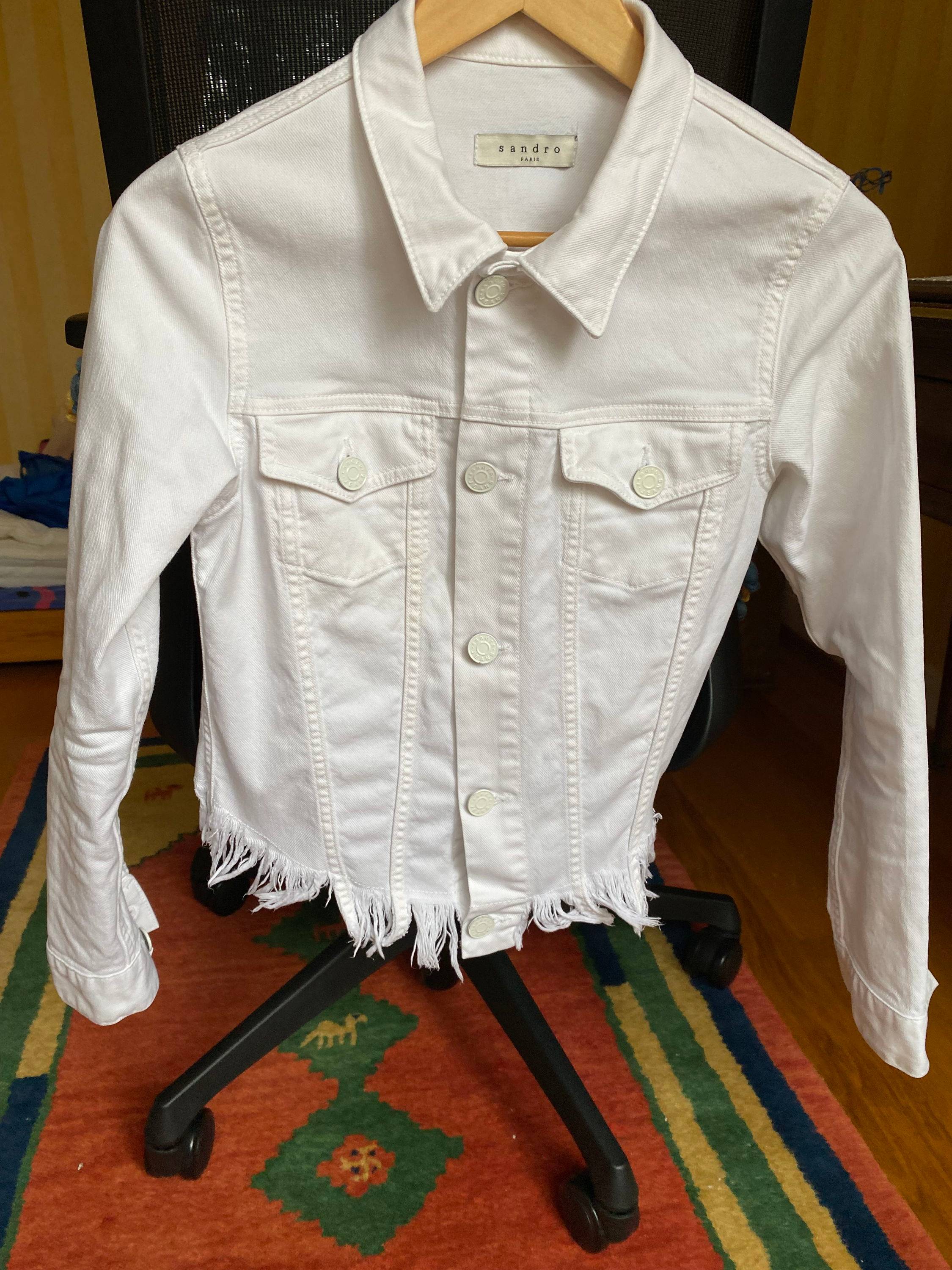 Vends blouson blanc Sandro - Taille S