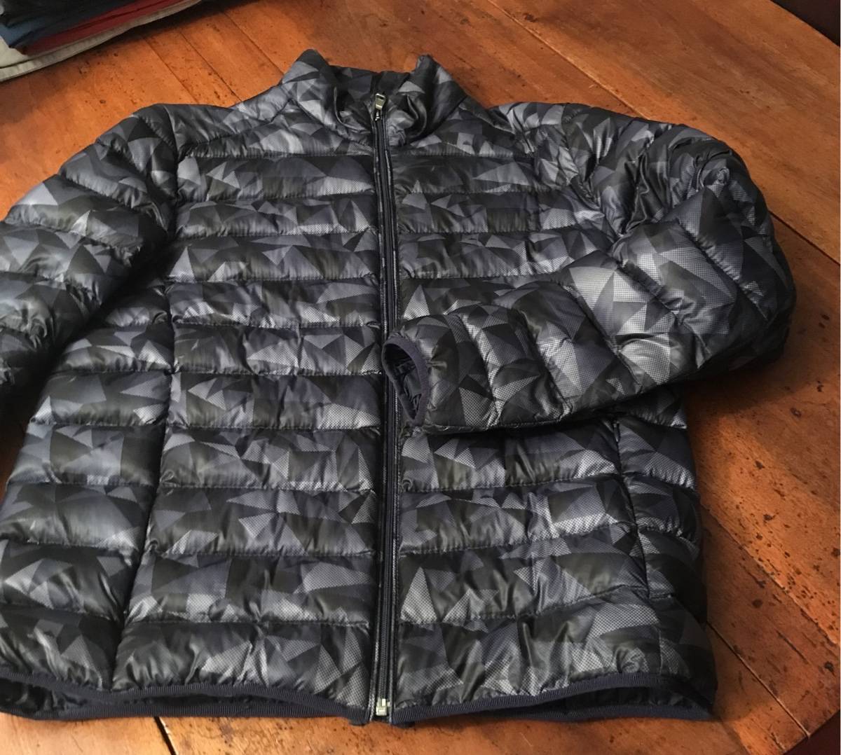 Blouson doudoune demi-saison grise Bruno Saint-Hilaire taille L