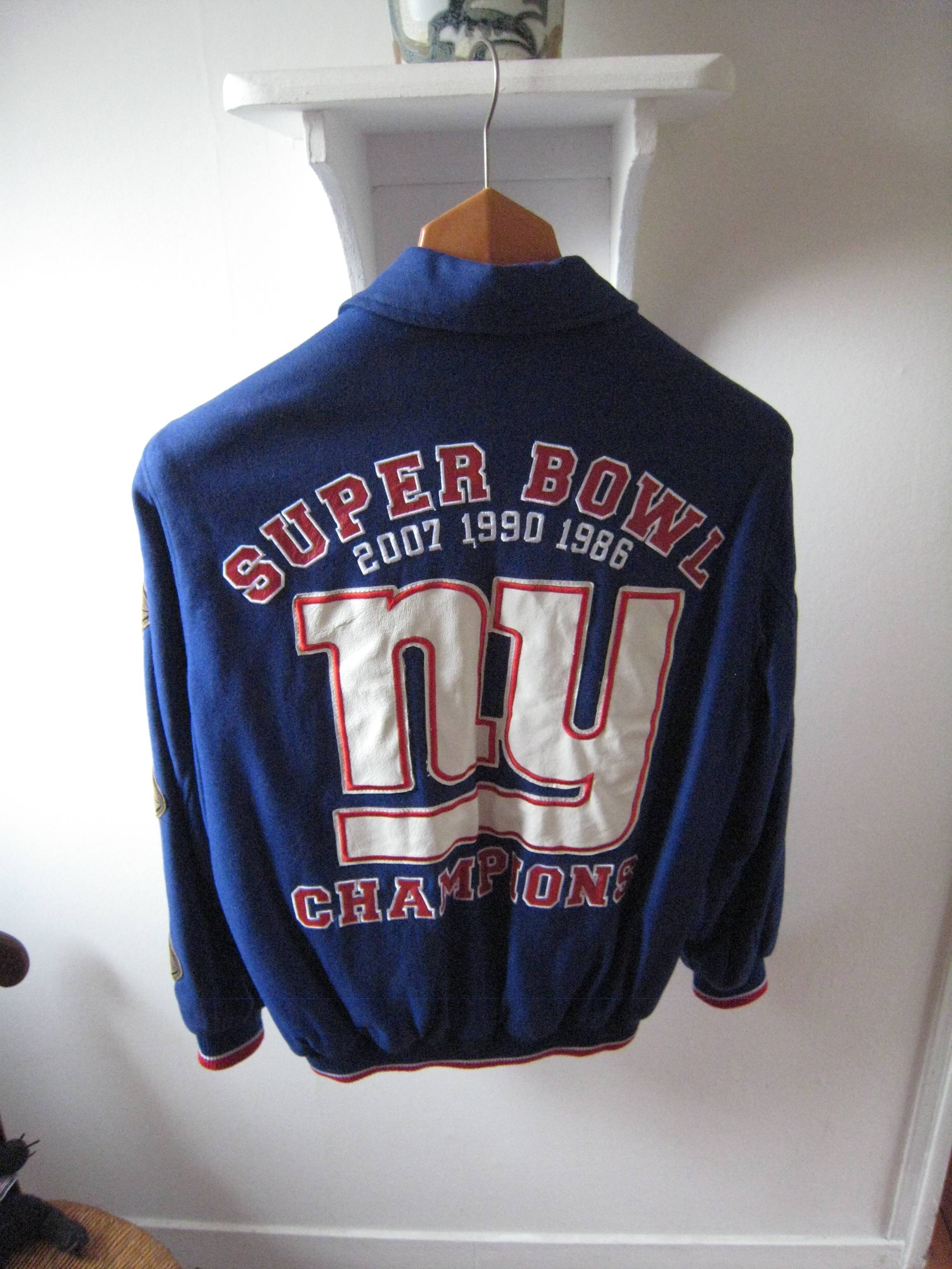Blouson NY Giants vainqueurs du super bowl Xlii 2007 vintage - Taille L