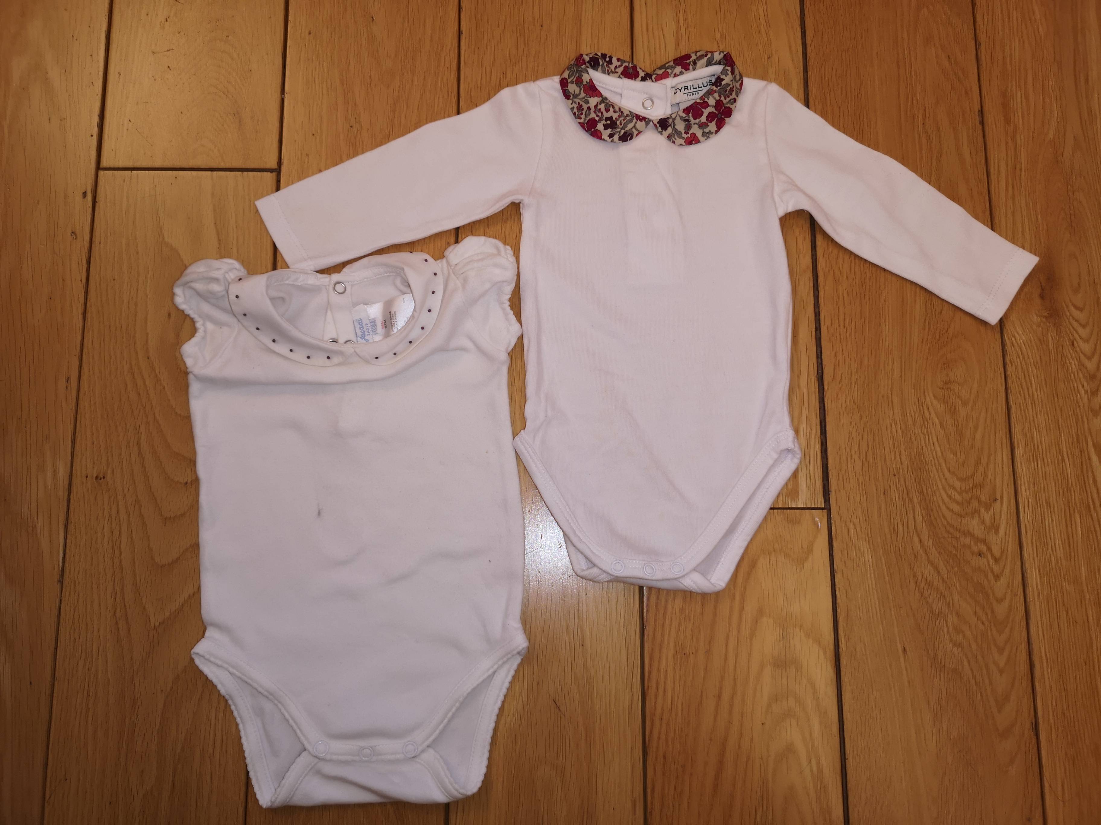 Body Fille Jacadi Taille 12 Mois - 100% Coton, Multicolore, Neuf Avec étiquettes