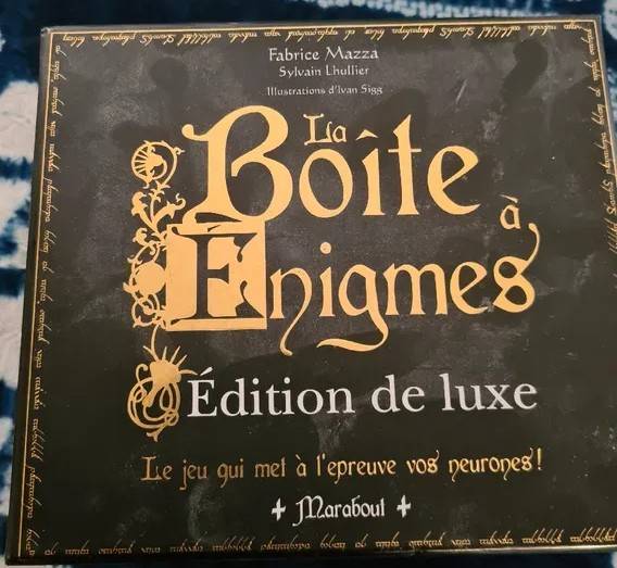 Jeu "la boîte à énigmes" édition de luxe