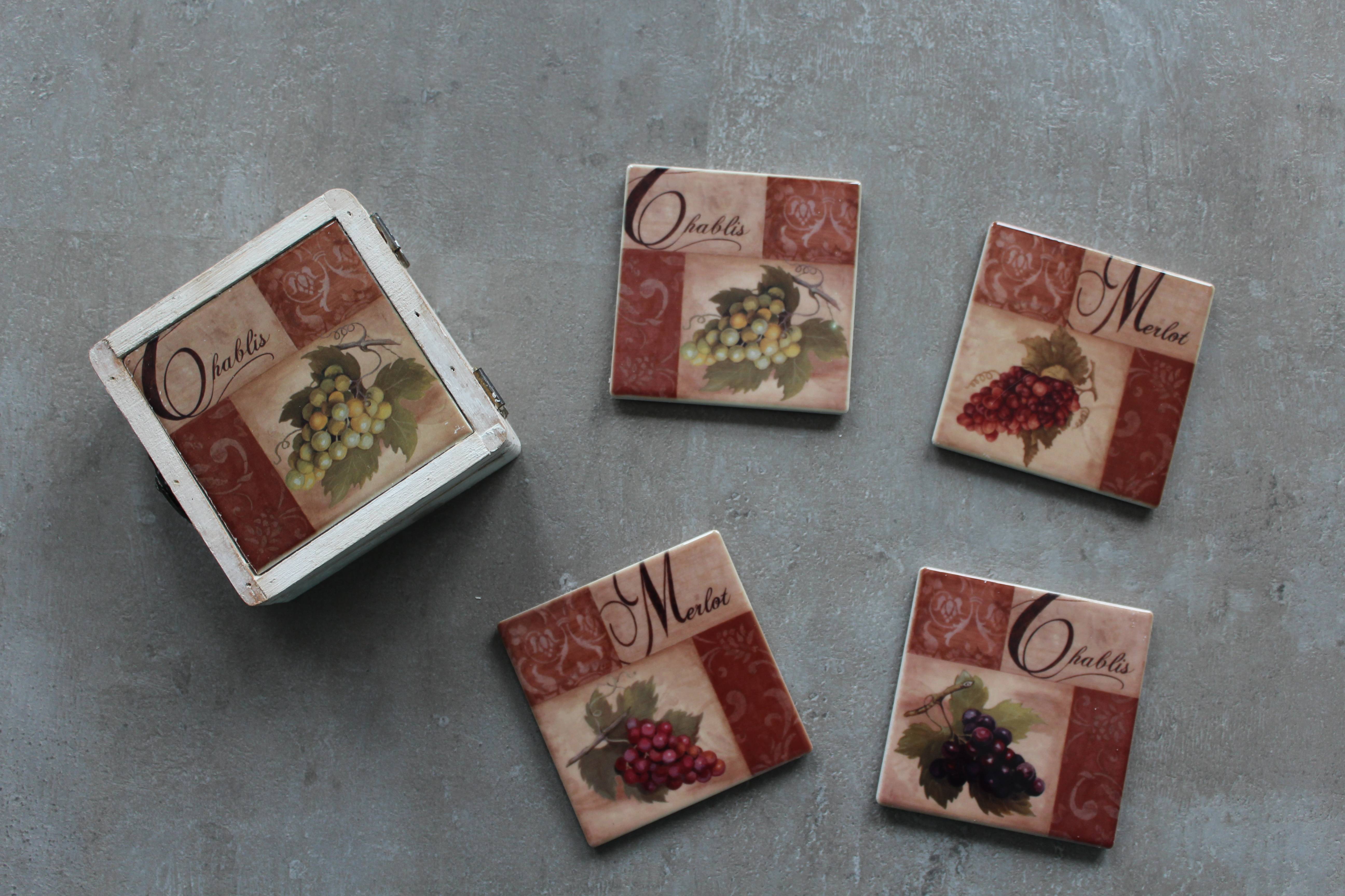 ENS. 4 SOUS-VERRES DAISY