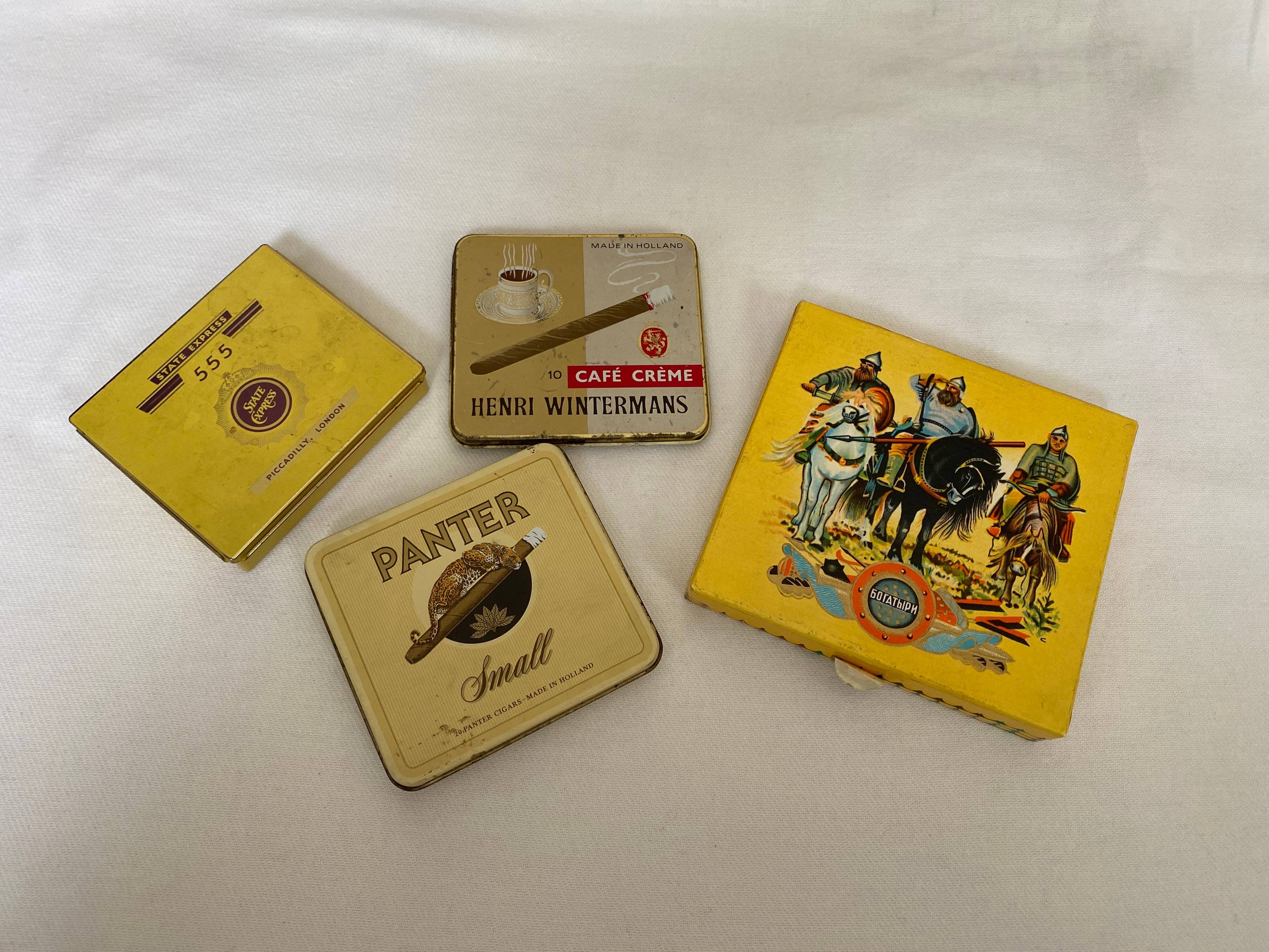 Vends boîtes à cigarettes anciennes vides