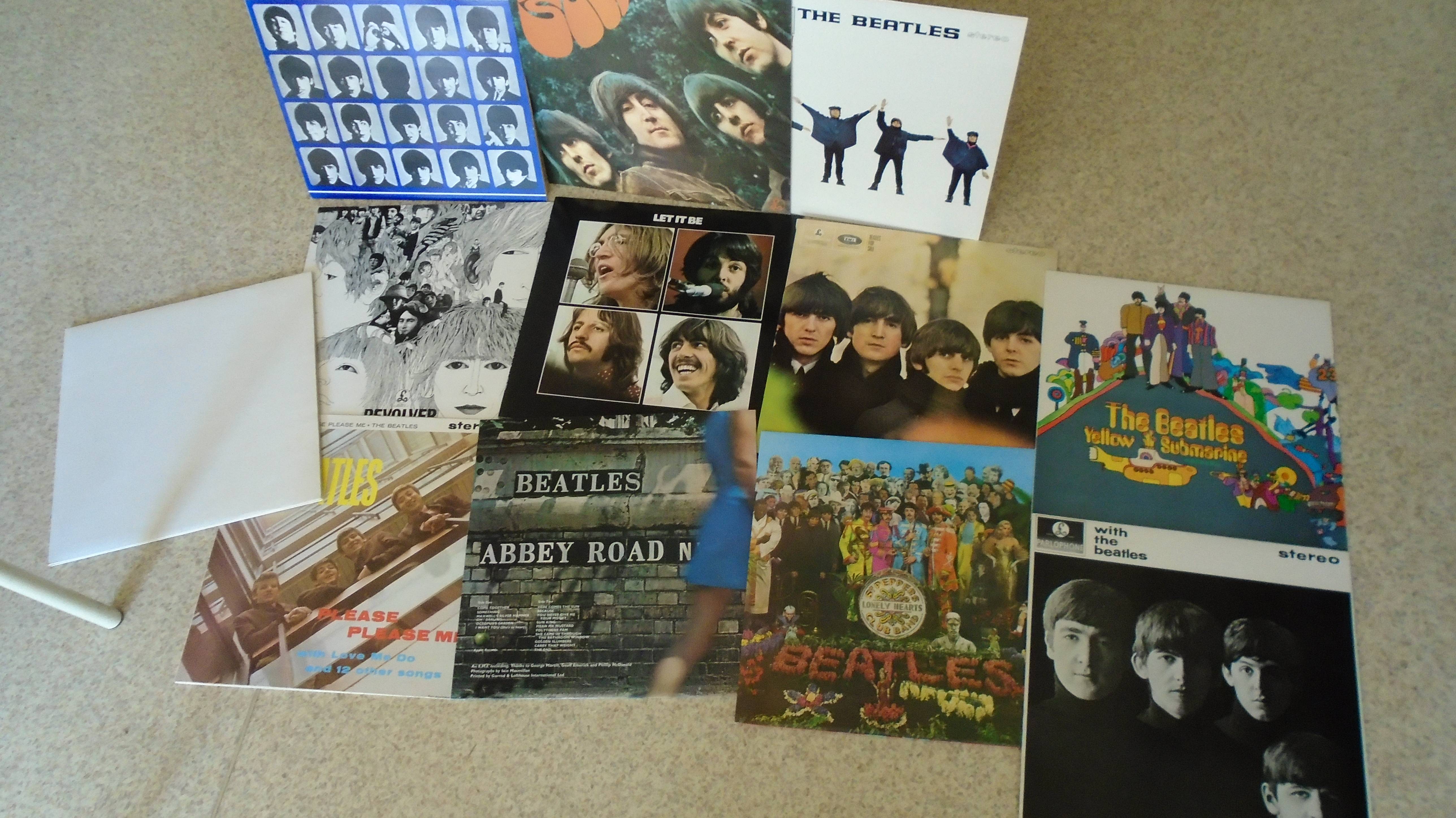 Boitier bleu Beatles collection vinyles