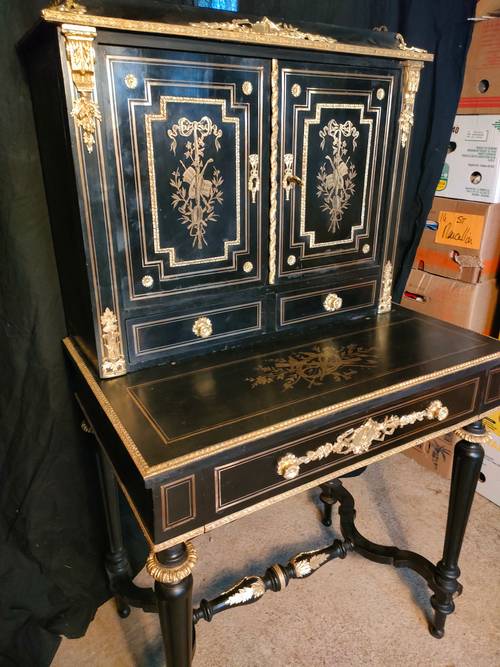Vends bureau bronze doré époque Napoléon III bonheur du jour