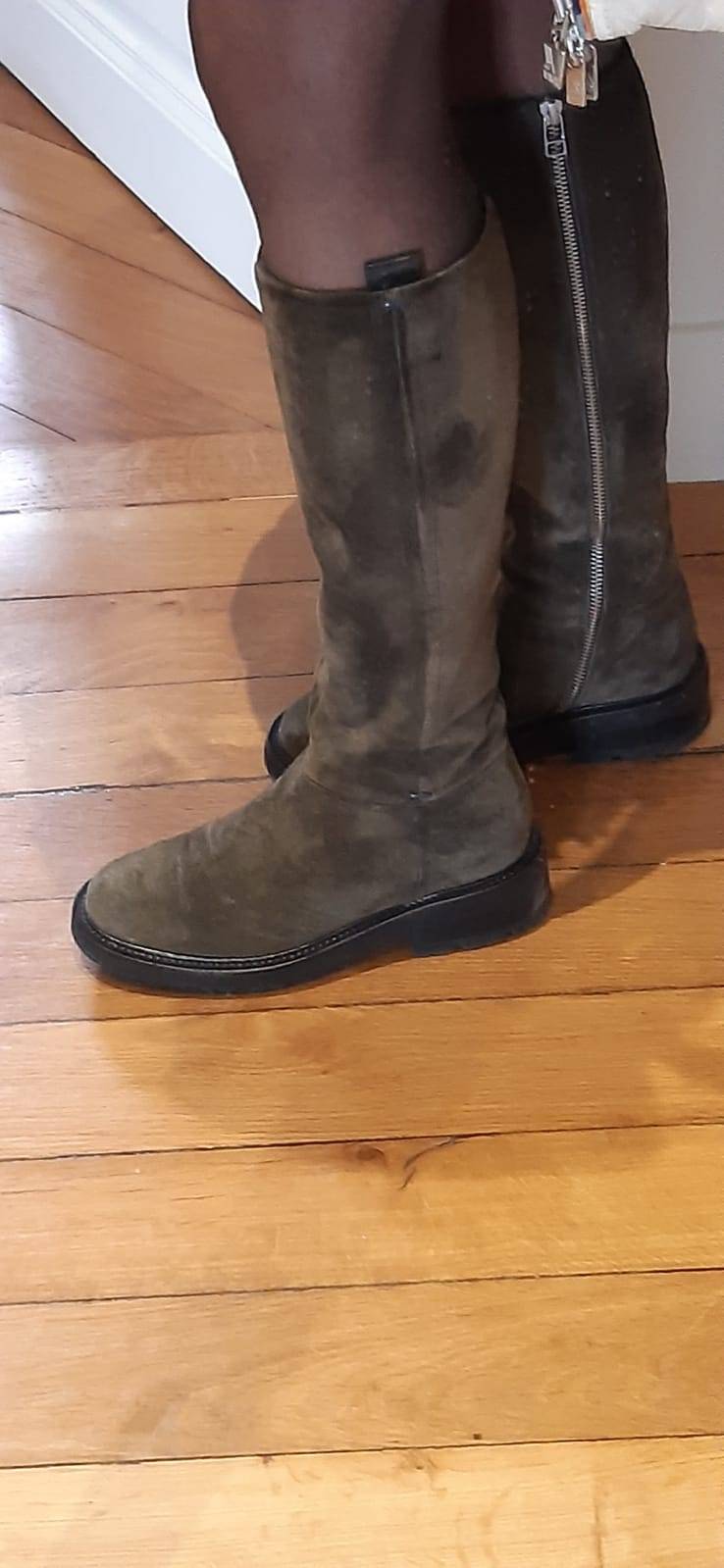 Botte femme en daim - Pointure 37