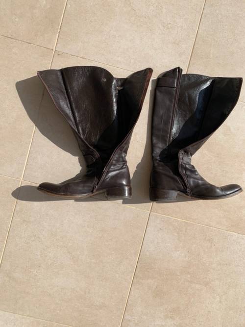 Bottes femme cuir marron pointure 41,5