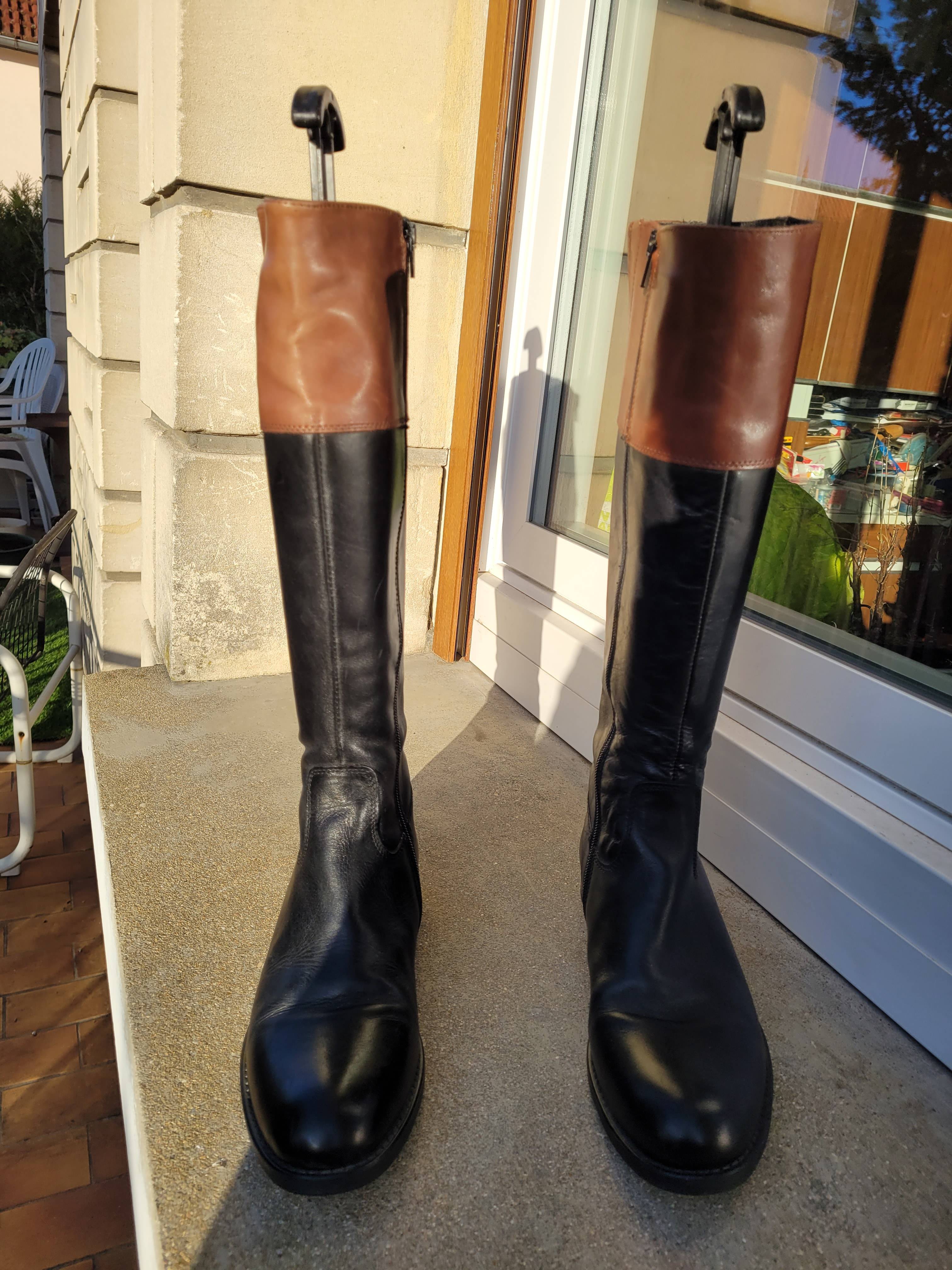bottes style cavalière