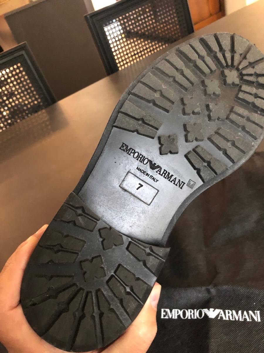 Bottines homme Emporio Armani Anthracite Etat neuf