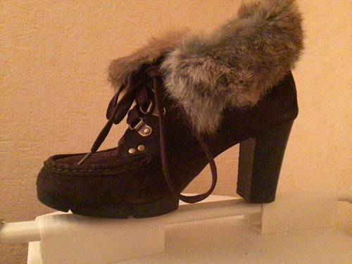 Bottines marque « couleur Pourpre » moka - 38