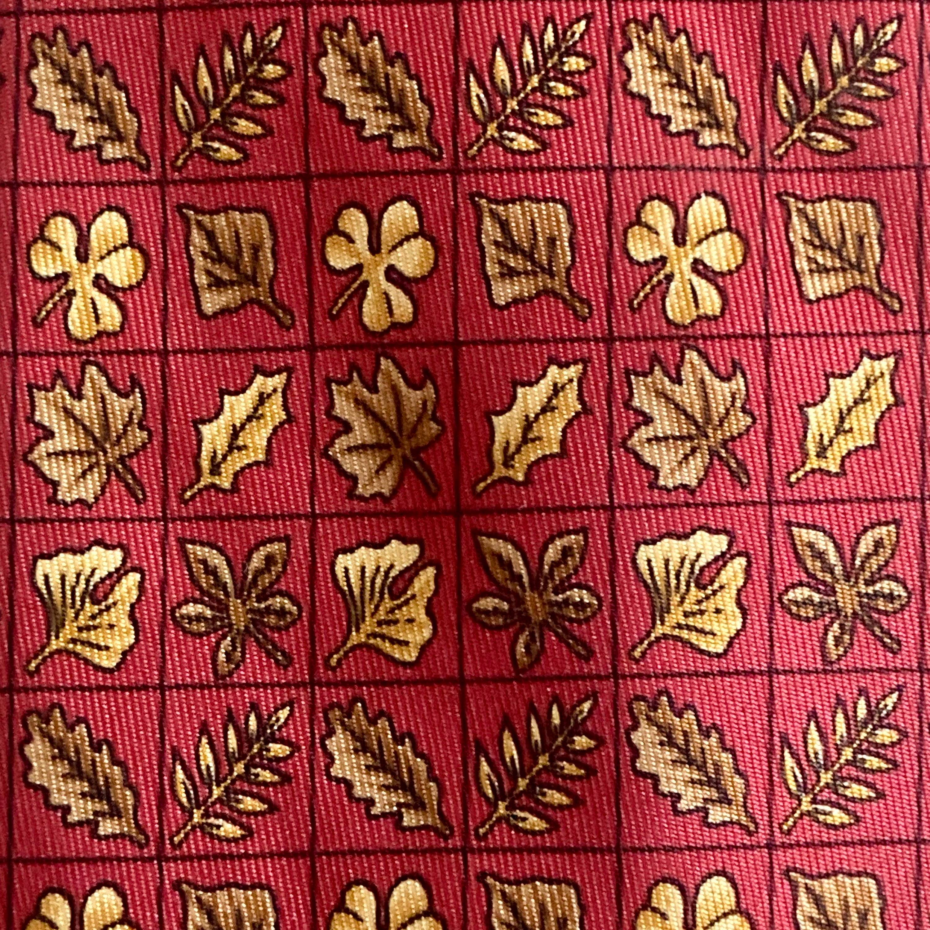Vends cravate Feuilles 7724 OA Hermès