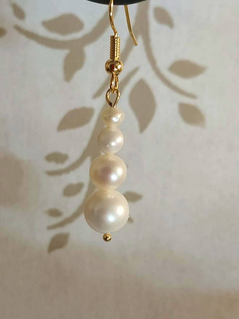 Boucles d’oreilles chute de perles crochet ou autre