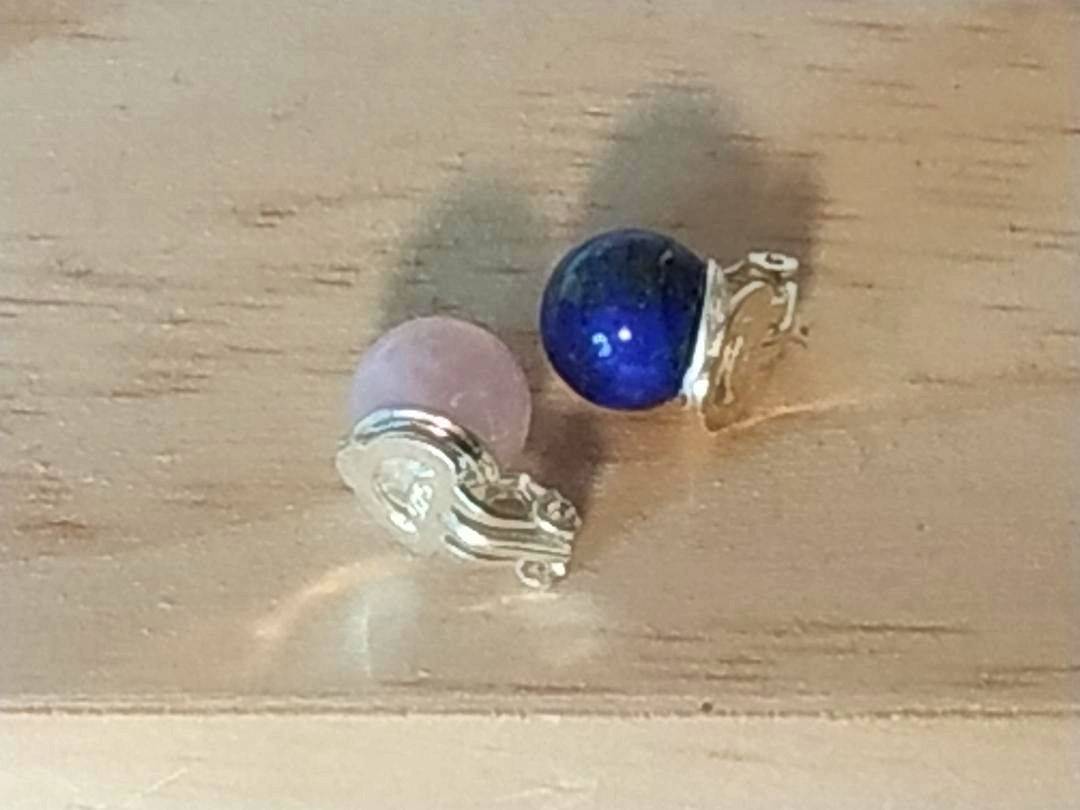 Vends Boucles d’oreilles clip solitaire perle 10mm