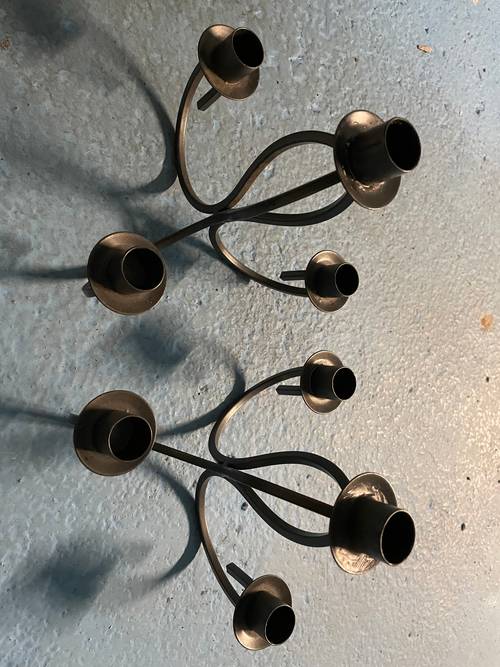 Vends Bougeoirs en métal
