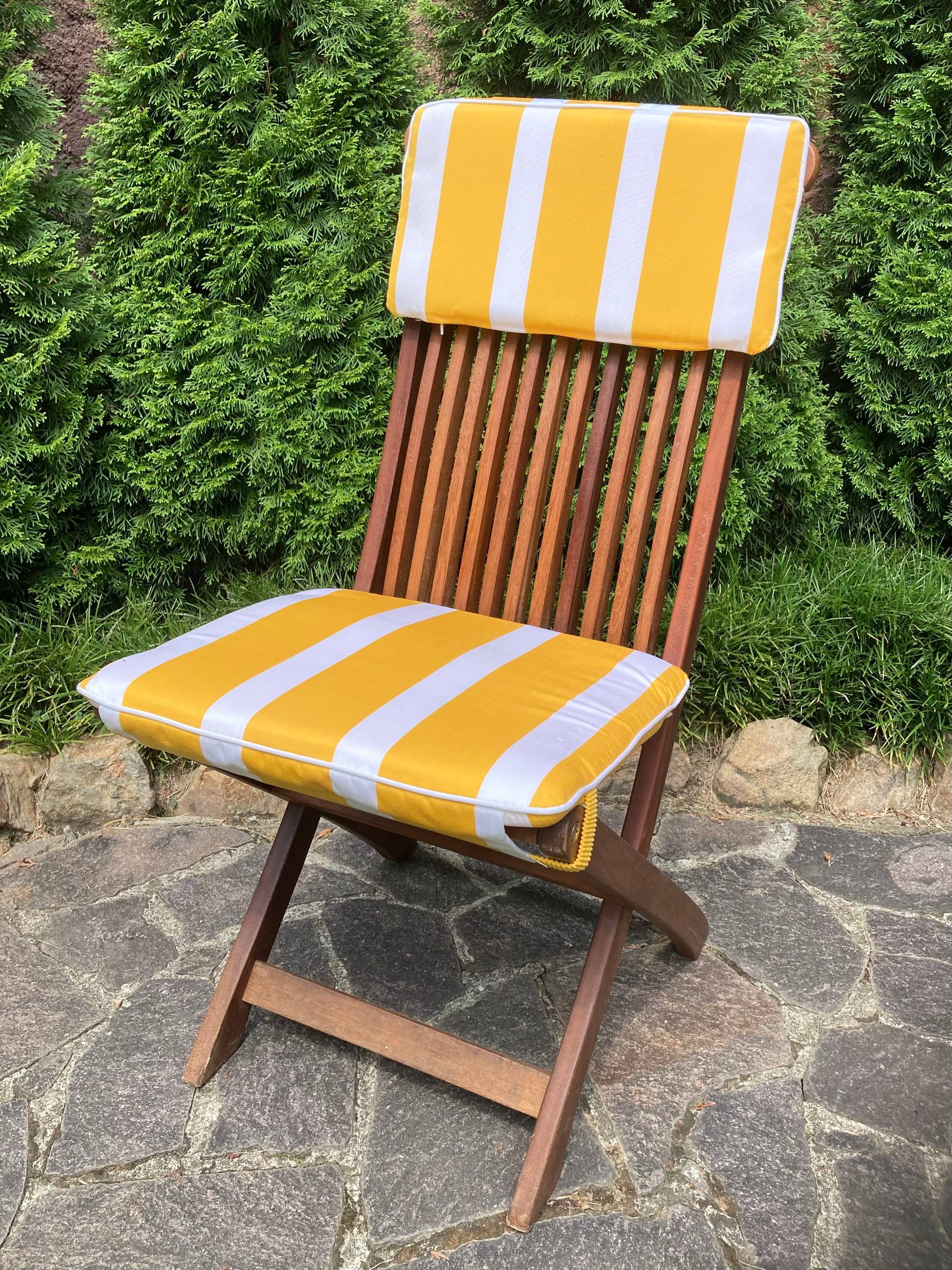 Vends 2 coussins galette assise + 2 coussins galette dossier chaise Triconfort Bayer