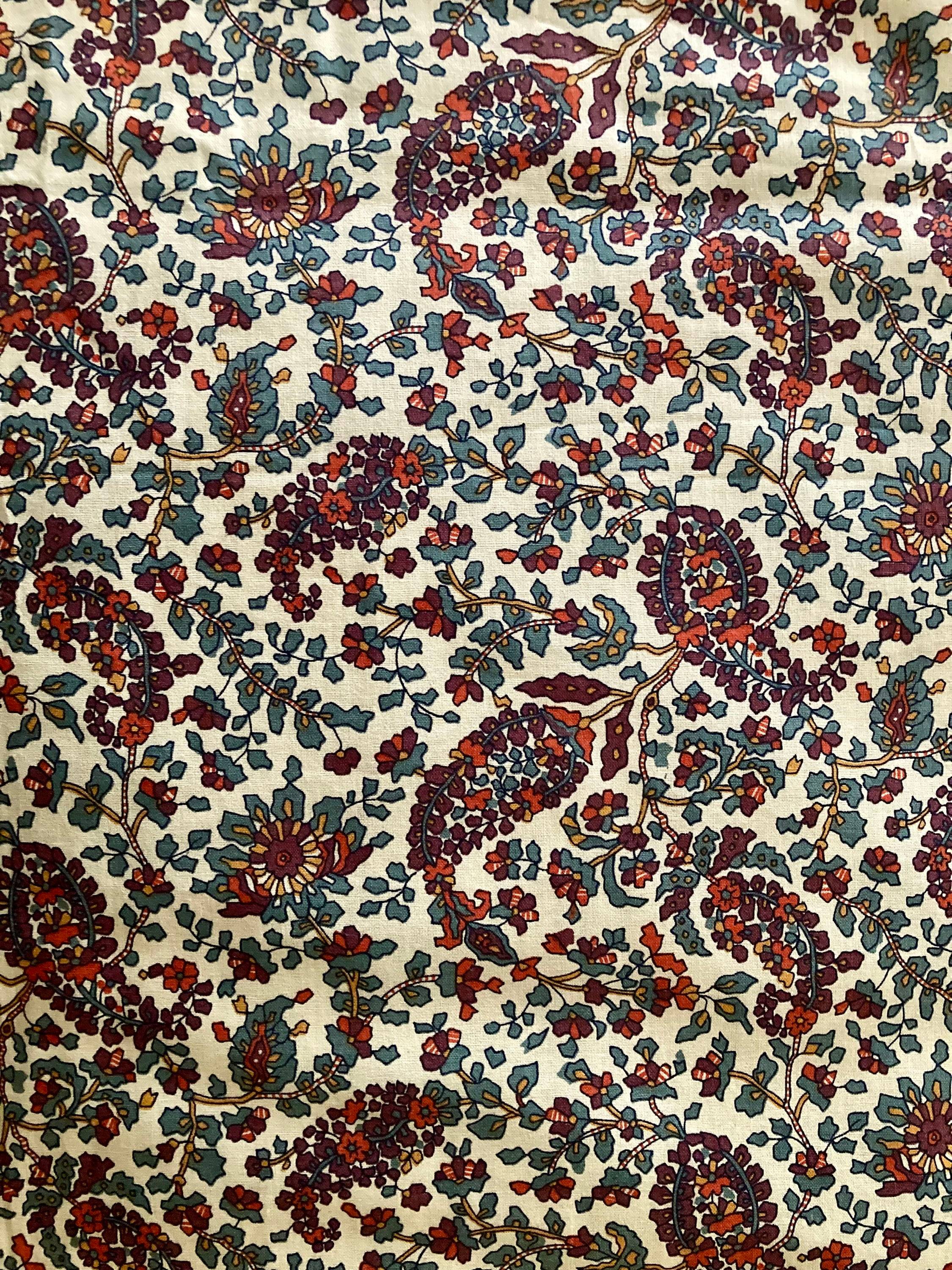 Neuf Jeté de lit en coton imprimé motif cachemire Paisley par Bassetti Granfoulard