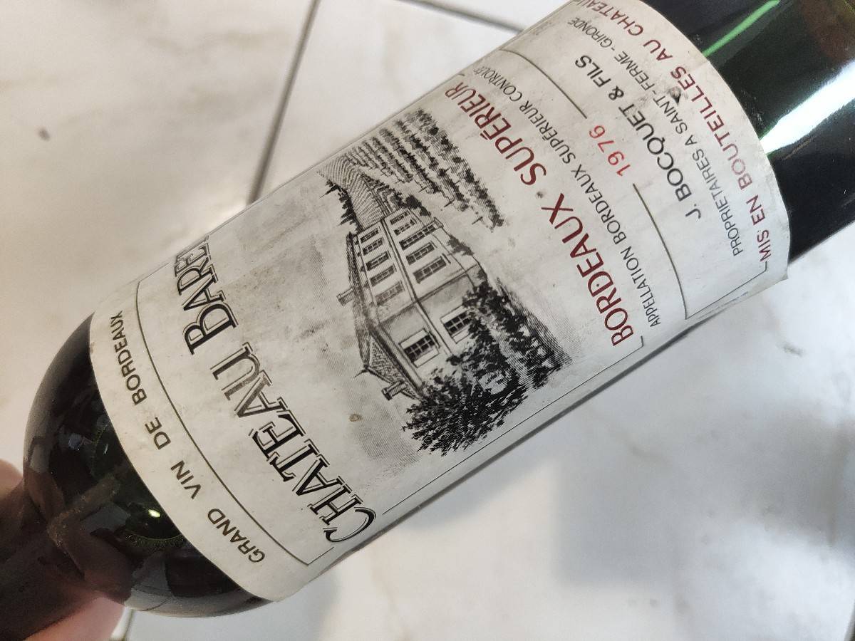 Bouteille de Vin 1976 Château Baret - Bordeaux