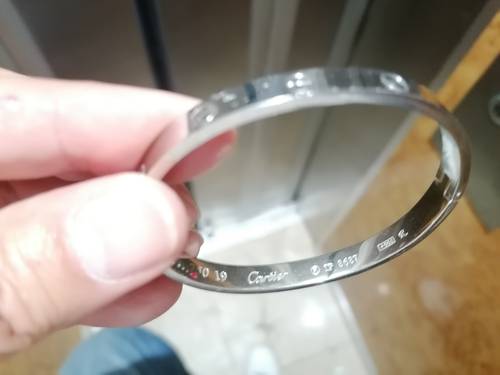 Bracelet Cartier love or blanc