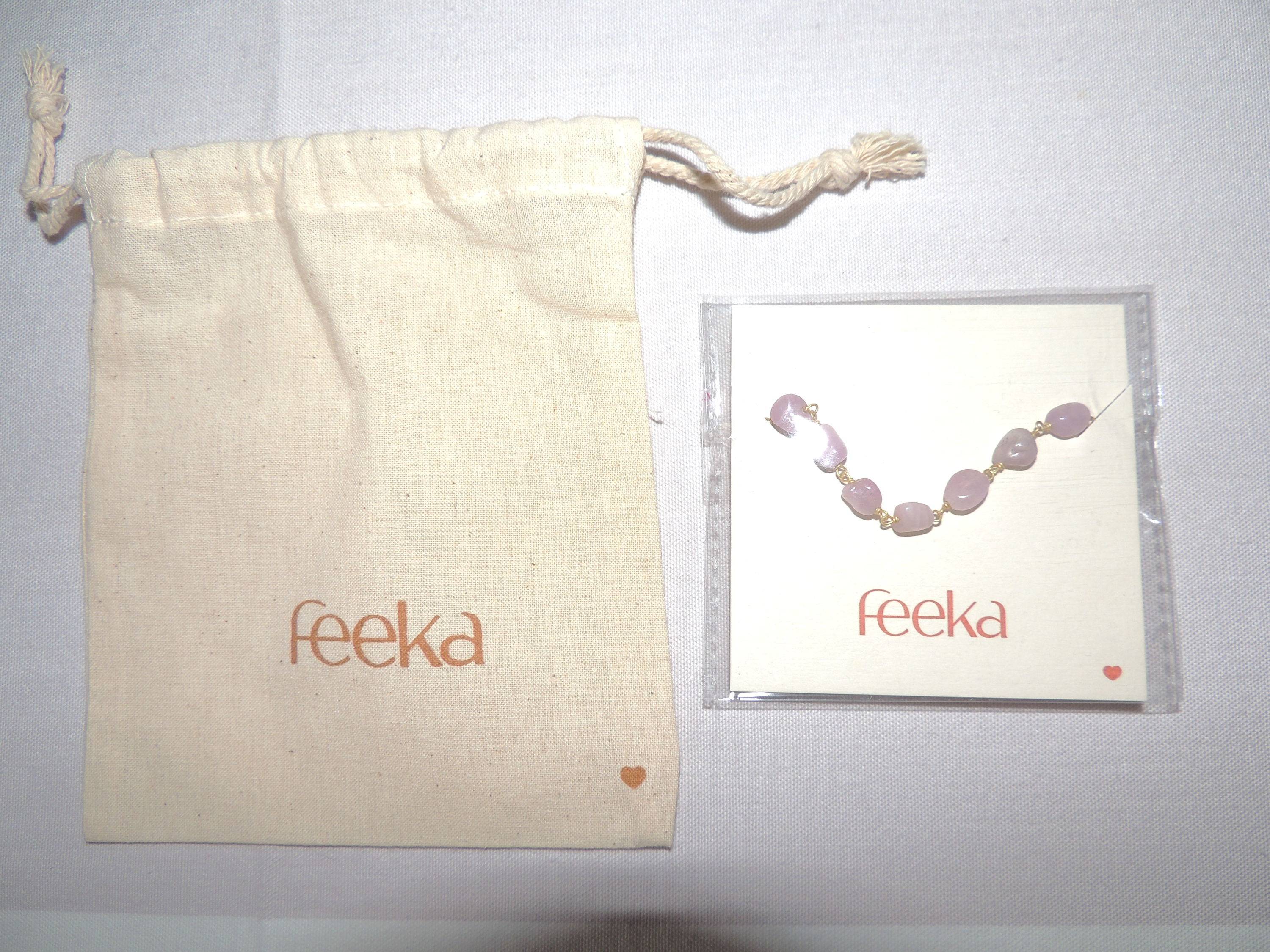 Bracelet Feeka / Neuf / Quartz rose et Or