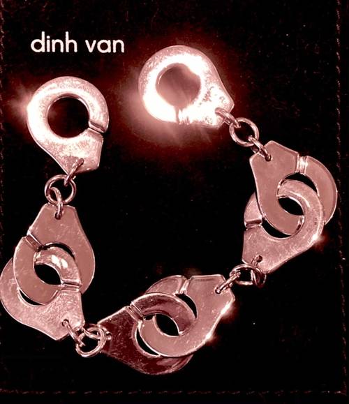 Bracelet menottes femme Dinh Van argent