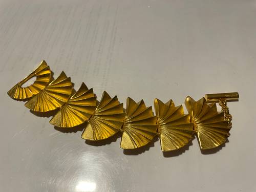 Vends bracelet souple doré Palmier Antigona